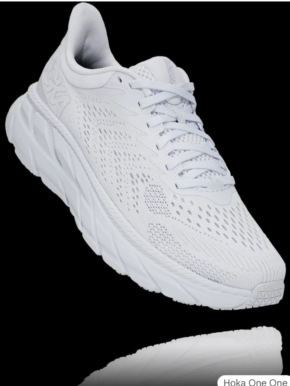 NWOT Hoka One One Women’s Clifton 7 All White - 7.5